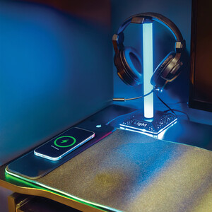 Gaming Headset and Stand Set - Black