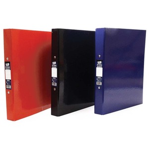 Set Of 3 A4 Ring Binder Folder Assorted Colours Filing Storage Paperwork Folders - Assorted by Tallon