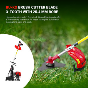 BU-KO 52cc Backpack Petrol Strimmer Garden Tool String Trimmer - Red
