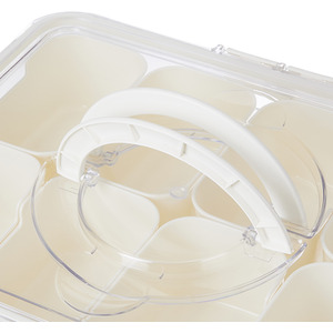 Livingandhome Multi-Compartment Fridge Storage Container by Livingandhome