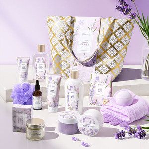 Gift Set Lavender Scented Spa Bath Collection - 15 Pieces by Livingandhome