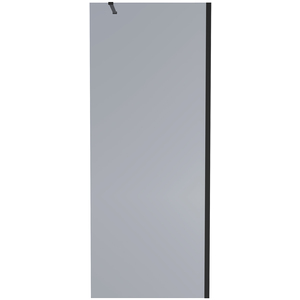Black Walkin Shower Enclosure Easy Clean Grey Glass Shower Screen