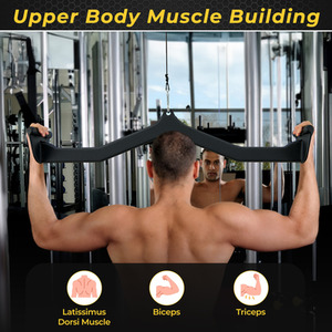 LAT Pulldown Attachment Set - Black by Costway