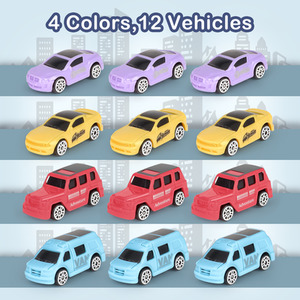 Vehicle Garage Track Toy Set with Electric Elevator - blue