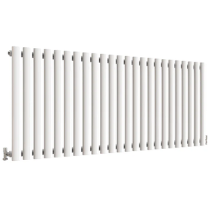 Oval Column Horizontal Designer Radiators - White / 1416mm / 56mm