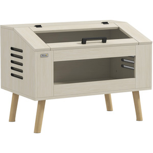 PawHut Reptile Terrarium, Snake Vivarium with Tempered Glass Windows - Brown / 111l by PawHut