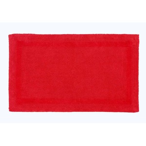 Luxury Reversible Extra Large Bath Mat - Red by Homescapes