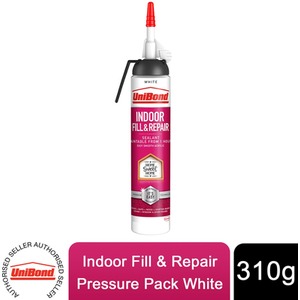 Unibond Indoor Fill and Repair Sealant Paintable Pressure Pack White 310g - Pink by Unibond