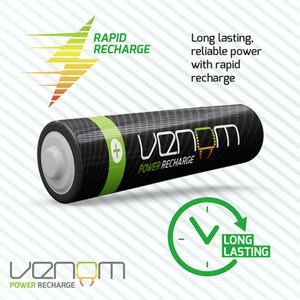 Venom Rechargeable AA Batteries - High Capacity 2100mAh by Venom