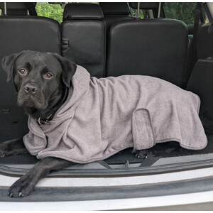 Hooded Pet Drying Robe by Clever Paws