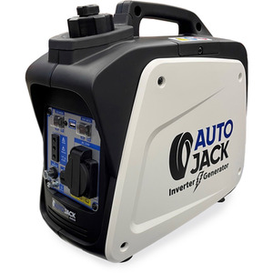 Autojack Petrol Generator Quiet Portable Suitcase Camping Inverter 800W - White by Autojack