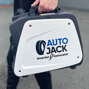 Autojack Petrol Generator Quiet Portable Suitcase Camping Inverter 800W - White by Autojack