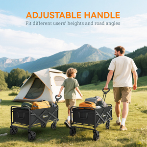 Outsunny Folding Outdoor Storage Bag with Telescopic Handle by Outsunny