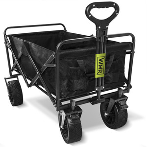 Folding Wagon Multipurpose Trolley - Black by WMR