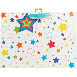 Starry XL Shopper Gift Bag - Rainbow