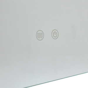 Frameless LED Mirror Cabinet with Adjustable Lighting - Silver by Livingandhome