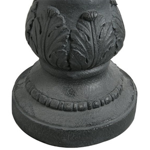 Windsor 2-Tier Solar Bird Bath Water Feature with Lights - Grey by Primrose