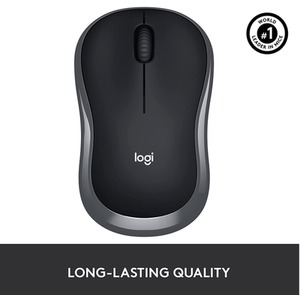 Logitech Wireless Optical Mouse - Grey / M185 Grey by Logitech