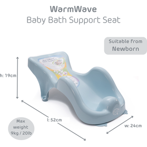 WarmWave Baby Bath Support suitable from birth - Blue by BabyDam