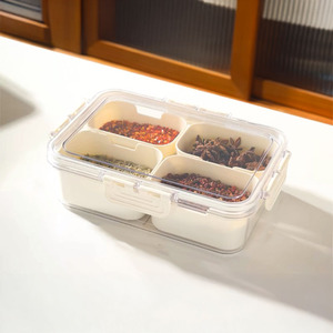 Livingandhome Multi-Compartment Fridge Storage Container by Livingandhome