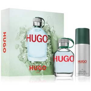 Hugo Boss Hugo Man Gift Set 75ml EDT-S and 150ml Deodorant - grey by Hugo Boss