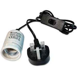 Swell Reptiles Ceramic Lamp Holder - Black by Swell Reptiles