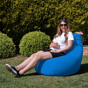 Gaming Adult Bean Bag Chair - Indoor and Outdoor Beanbag - Blue by icon