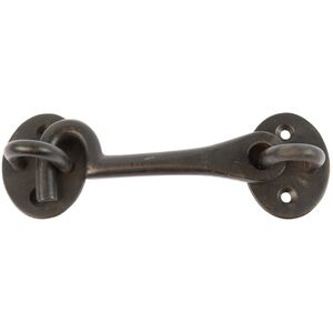 Rustic Cabin Hook and Eye Black - Black by Hammer and Tongs
