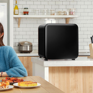 Costway Compact Countertop Refrigerator-Black - Black by Costway