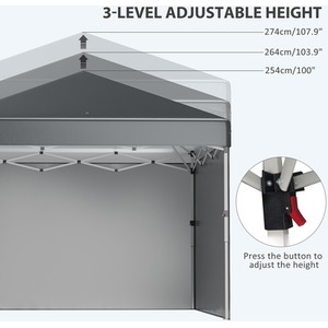 Outsunny 3x3(M) Pop Up Gazebo Party Tent by Outsunny