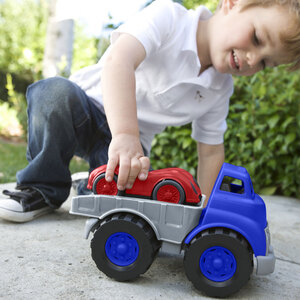 Flatbed Truck Race Car - Blue by Green Toys