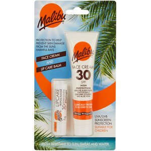Malibu 30 SPF Face Cream and Lip Care by Malibu