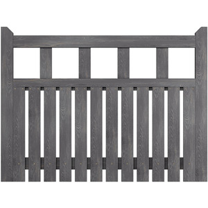 Spruce Wood Garden Fence Gate with Raised Sides by Livingandhome