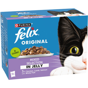 Felix Original Adult Wet Cat Food in Jelly - 12 / Mixed Selection by Felix
