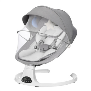 Bluetooth Electric Baby Bouncer - Grey