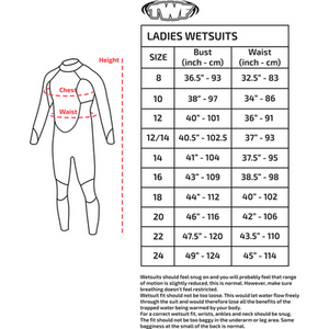 Turbo Ladies Shortie Wetsuit by TWF