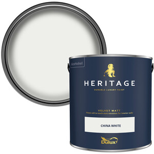 Dulux Velvet Matt Emulsion Paint - China White by Dulux Heritage