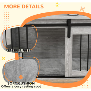 PawHut Dog Crate Furniture with Removable Cushion by PawHut