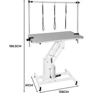 Hydraulic Pet Dog Grooming Tables Height Adjustable by Monster Shop