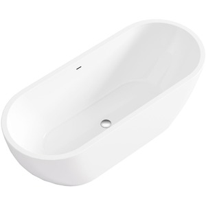 Acrilico Gloss Compact Freestanding Acrylic Bath - White / 1700mm by Fino Stone