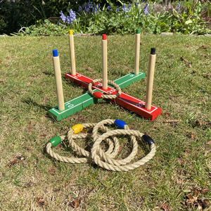 Deluxe Quoits Garden Ring Toss Game - Red by Selections