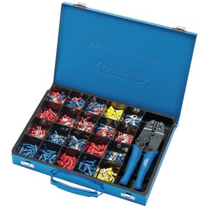Draper Ratchet Crimping Tool And Terminal Kit - Multi Coloured by Draper