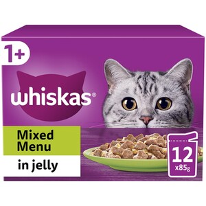 Whiskas 1+ Pouches in Jelly - Mixed Menu / 12 by Whiskas