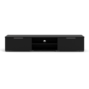Match 2-Drawer 2-Shelf TV Unit - Black