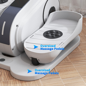 SPORTNOW Under Desk Elliptical Machine Seated Pedal Exerciser - White by SPORTNOW