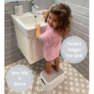 Non-Slip Toddler Step Stool Ocean Theme - White by Babycurls