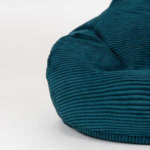 icon Dalton Gaming Bean Bag Chair and Footstool, Corduroy - Teal by icon