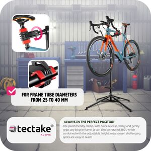 Bike Repair Stand Philipp - Black by tectake