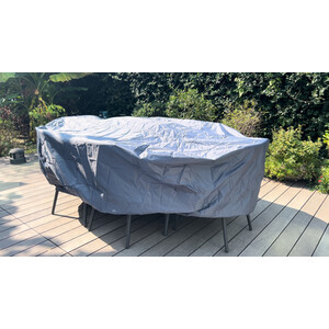 Ibiza 7 Piece Dining Set - Grey by Malay Deluxe