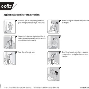 dc fix Hope premium static cling vinyl window privacy film - WHITE by d-c-fix